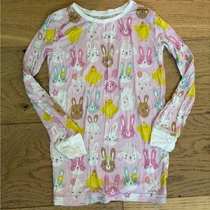 Little Sleepies Pink Bunny & Chick Print Pajama Top